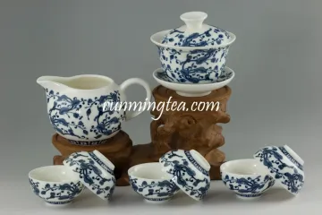Qinghua Ceramic Gift Tea Cup Set