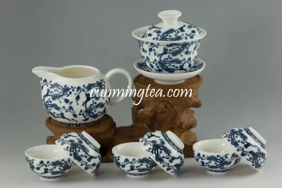 Qinghua Ceramic Gift Tea Cup Set