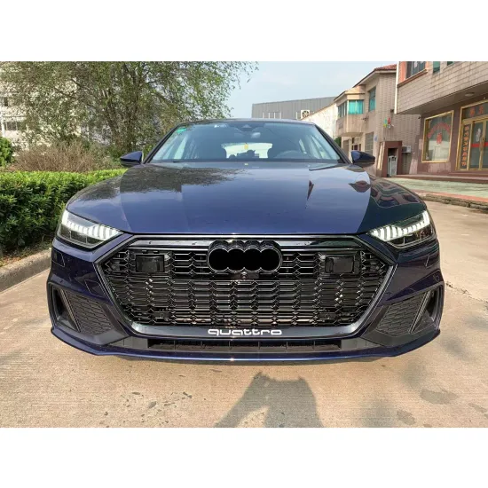 Auto A7 ABS Grille Gloss Black/Silver for Audi A7 C8 Facelift RS7/S7