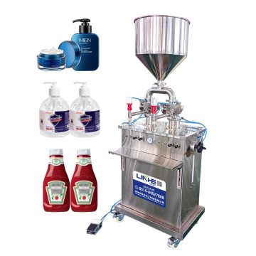 Semi-Automatic Piston Pump Filling Machine for Liquids and Pastes