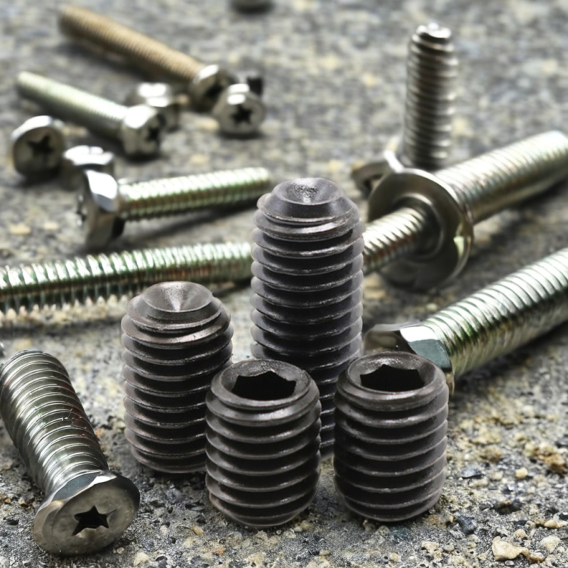 Wholesale DIN916 Stainless Steel and Brass Hex Socket Set Screw 5/8-27 ~ 1/4 3/8 M3 M4 M8 Galvanized Slotted Flat Point Grub