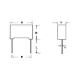 Non-inductive construction MKPH 0.33uF 630VAC capacitor