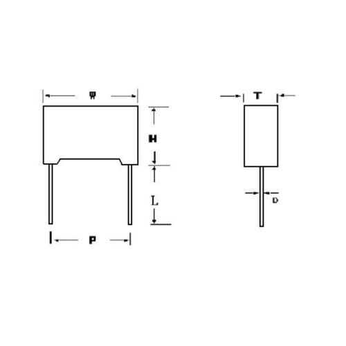 Non-inductive construction MKPH 0.33uF 630VAC capacitor