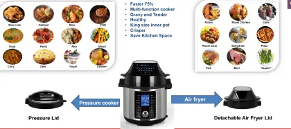 Instant Multi-Cooking Appliances: Electric Air Fryer Pressure Cooker
