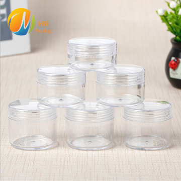 Wholesale Transparent PS Cream Jars - 5g, 10g, 15g, 20g Cosmetic Containers
