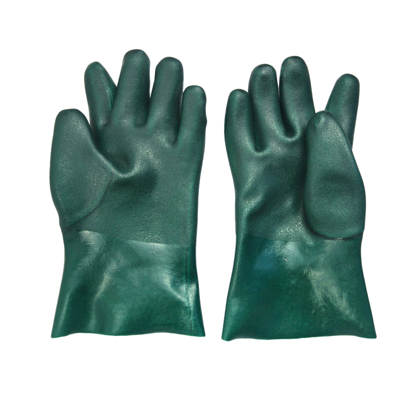 Guanti chimici in PVC verde 11 &#39;&#39;