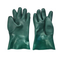 Green PVC chemical gloves 11''