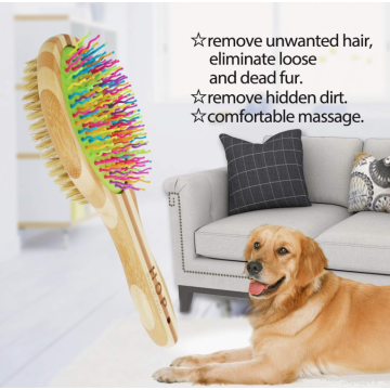 Bamboo Dog Brush for Detangling