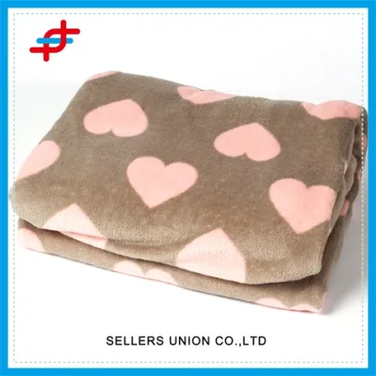Super Soft Printed Coral Fleece Home Blanket