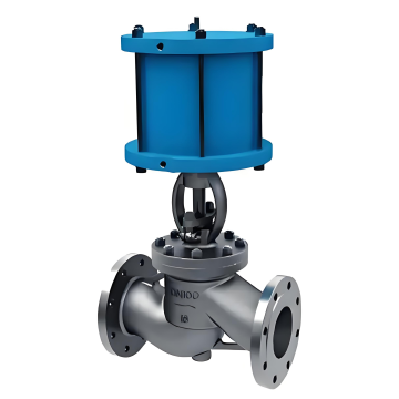 Válvula de corte de tubo corrugada pneumática