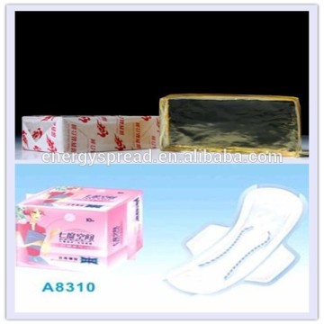 Sanitary napkin positioning adhesive hot melting adhesive