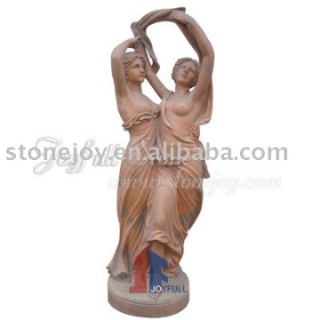 Garden Stone Dancer Statues
