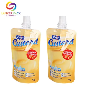 ECO Friendly Laminated Doypack Snack Packaging Spout Pouch