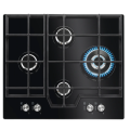 Hobs 4 Fires Smeg Black Tempered Glass