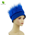 Red and Blue Support Headbands for Soccer Events
