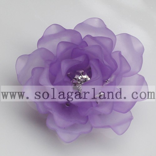 41MM Acrylic Plastic Frost Beading Artificial Blossom Flowers