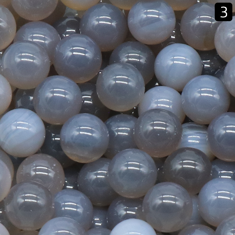 Boules de chakra d&#39;agate gris de 20 mm pour le soulagement du stress Méditation Équilibrant la décoration de la maison