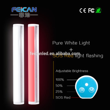 Aluminum +PC cover Home Travel Portable Mini Push Touch LED Stand Night Emergency Light Lamp