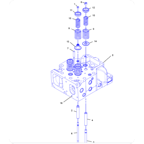 Gasoline engine unit 3508 cylinder head assembly 3356217/335-6217