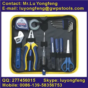 15pcs DIY tool kit in canvas bag