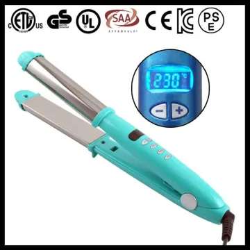 Best price 2 in 1 hot ceramic hair curling iron straightener set