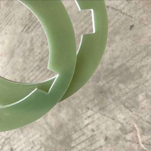Black and Green FR4 Glassfiber Expoxy CNC Parts