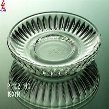 round shape glass plate