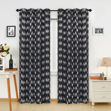 Noise Reducing Thermal Insulated Foil Printed Blackout Curtains for Bedroom/Living Room