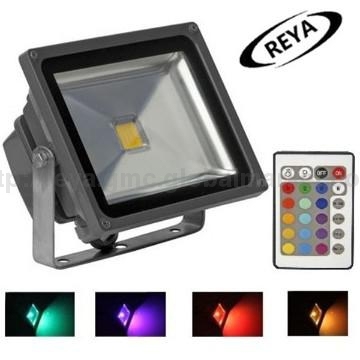 20W a prueba de agua IP65 CE & ROHS y la FCC led reflector RGB llevado inundaciones luz