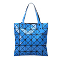 Customized reusable pvc tote shopping bag with bottom and zipper handbags foldable bag for women