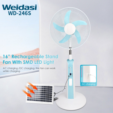 3 Years Warranty 25W Solar Energy Fan with Lithium Battery and LED Bulbs