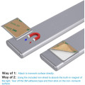 Ultra-thin 23/40/60CM PIR Motion Sensor LED Under Cabinet Light USB Rechargeable Wardrobe Cupboard Wall lamp Closet night light