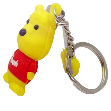 Wholesale cute cartoon PVC keychain with high quality nail clippers
