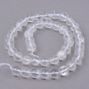 Shop Pandahall 6mm Round Natural Quartz Crystal Beads Online