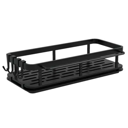 Wall-Hanging Metal Bathroom Storage Rack