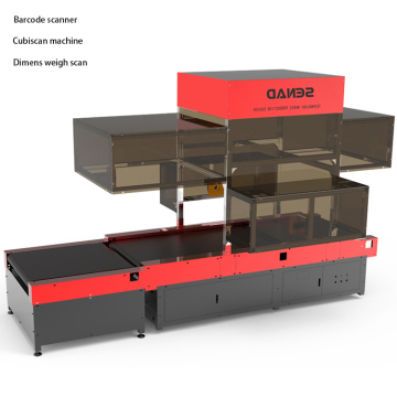 Scanner di codici a barre 3D per pesatura dimensionale in magazzini logistici