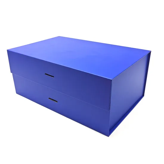 Custom Folding Packaging Box with Ribbon Handle