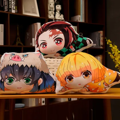 Japanese Cartoon Demon Slayer Plush Pillow