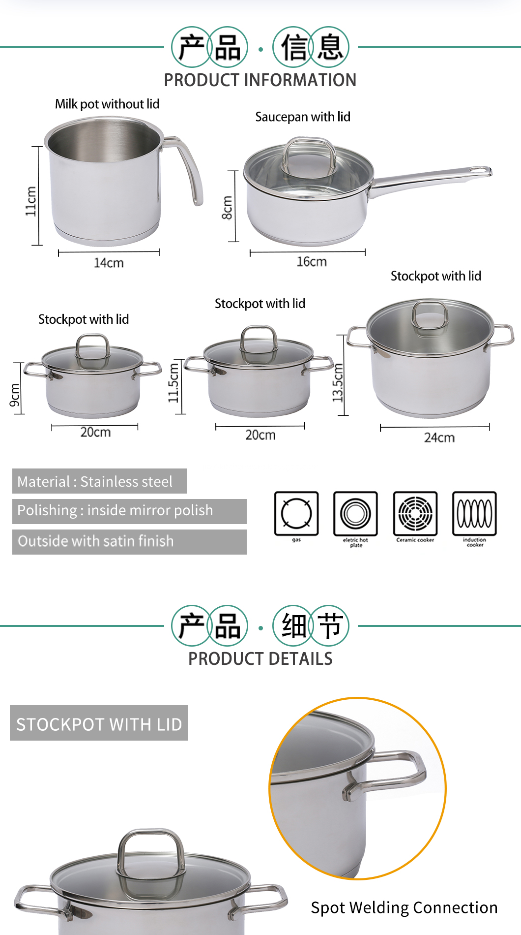 STAINLESS STEEL COOKWARE STAINLESS STEEL COOKWARE