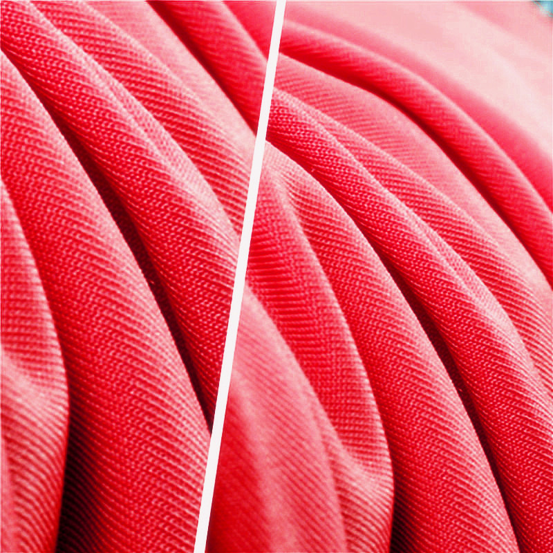 Rose Red Polyester Stretch Smooth Milk Silk Fabric