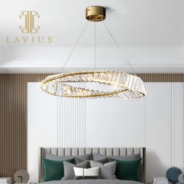 Art Retro Villa Bedroom K9 Crystal Chandelier Pendant