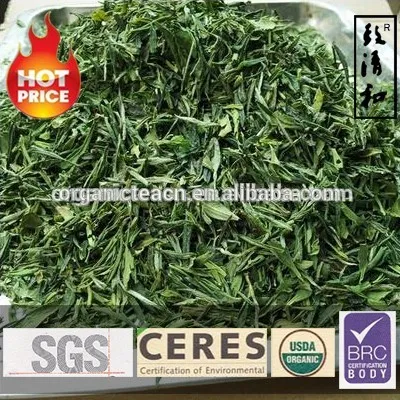 oganic loose green tea Direct factory&trading certified by IMO NOP BRC drinks lower blood pressure