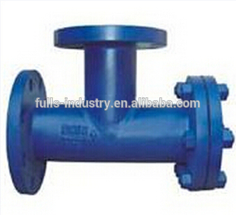 T type traverse flow strainer / cast steel filter strainer