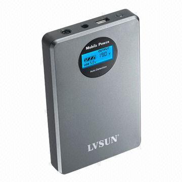 Huge Capacity Traveling and Business Laptop External Battery, 20,000mAh with LCD Display, Colorful