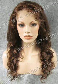 AAAAA Body Wavy Long Brown Full Lace Indian Women Hair Wig