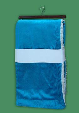 Solid Color Micro Mink/Sherpa Revs Adult Throw