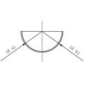 Piezoelektrische Keramik -Hemisphäre OD63