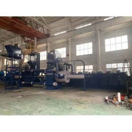 Horizontal Steel Scrap Chips Dust Briquetting Machine