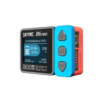 SKYRC B6neo Universal RC Drone and Airplane Charger for 1S-6S Batteries - DC200W/20A, PD80W