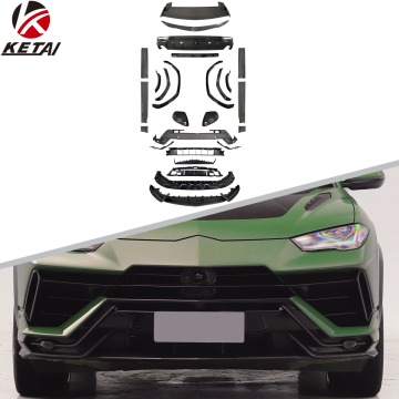 2023 Lamborghini Urus S Upgraded Dry Carbon Fiber Aero Kit: Bumper, Rear Diffuser, Spoiler